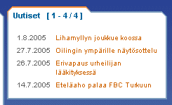 Hein�-elokuussa nelj� uutista Salibandyliiga.fi:ss�